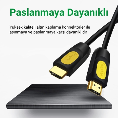 VegGieg 4K 60Hz 18Gbps HDR ARC HDCP Destekli HDMI 2.0 Kablo 2 Metre - 5