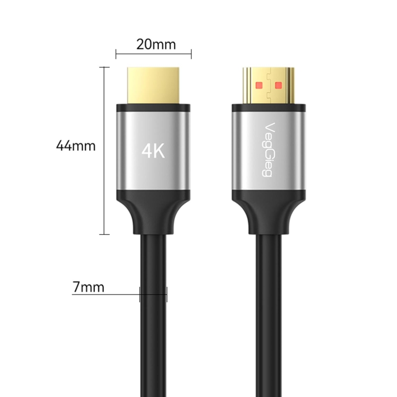 VegGieg 4K 30Hz 18Gbps HDR ARC HDCP HDMI 2.0 Kablo 10 Metre - 5