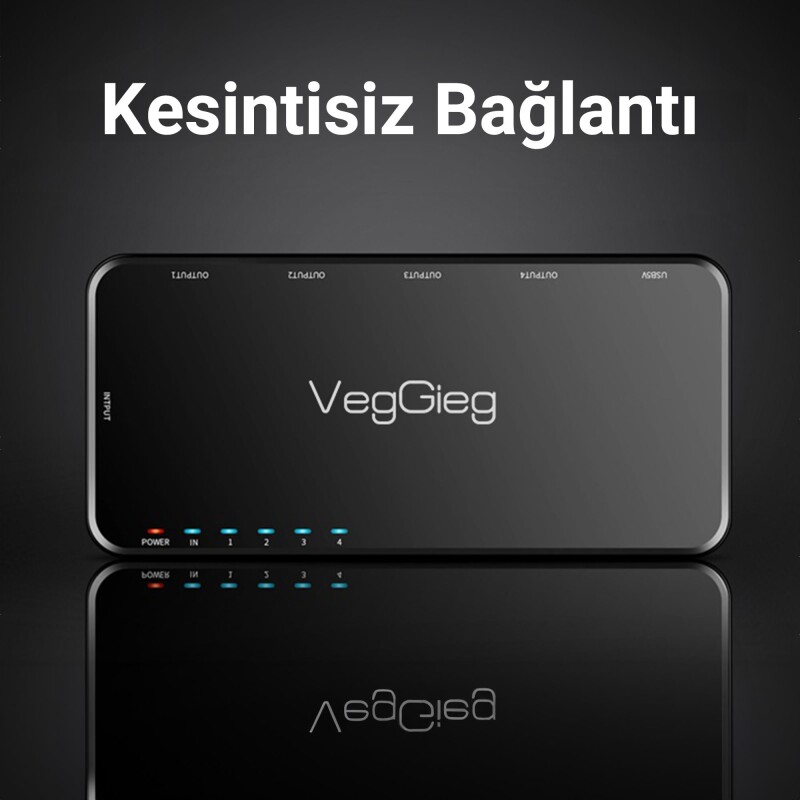 VegGieg 4K HDMI 1 Giriş 4 Çıkış Görüntü Çoklayıcı Splitter - 3