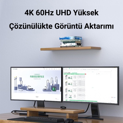 VegGieg 4K/60Hz 2K/165Hz Displayport V1.2 Kablo 1.5 Metre - 4