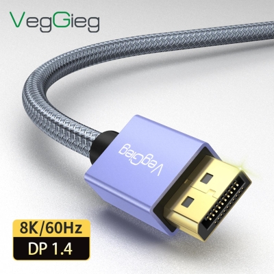 VegGieg 8K/60Hz 4K/165Hz 2K/240Hz DisplayPort 1.4 Kablo 1 Metre - 2