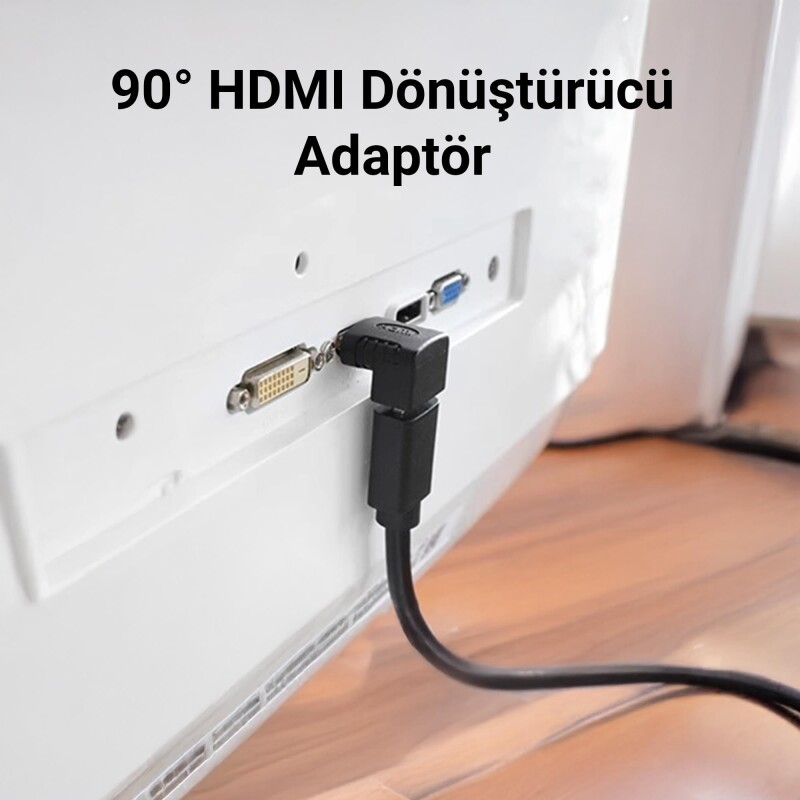 VegGieg 90 Derece HDMI to HDMI Dönüştürücü - 2