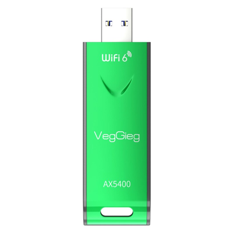 VegGieg 5400 Mbps 2.4GHz/5GHz/6GHz Tri Band Alıcı Verici USB Wifi 6 Adaptör - 4