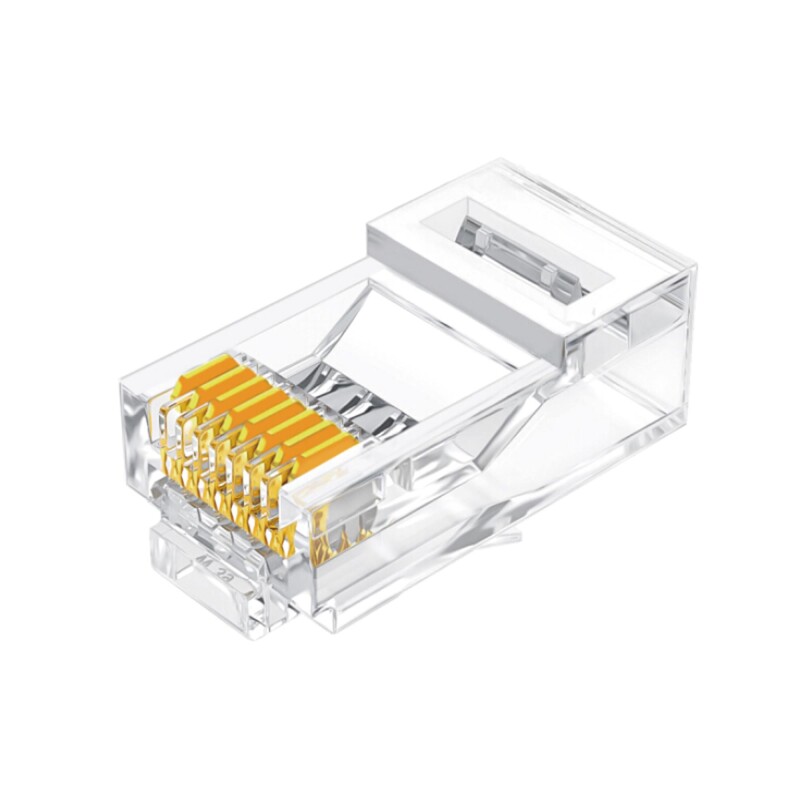 VegGieg Cat5e RJ45 Jack 8P8C Ethernet Konnektörü Altın Kaplama 102 Adet - 1