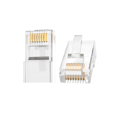 VegGieg CAT5e RJ45 Jack Ethernet Konnektörü Altın Kaplama 100 Adet - 1