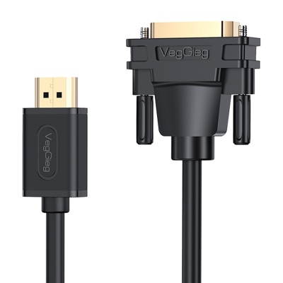 VegGieg DVI 24+1 to HDMI 2K Dönüştürücü Monitör Kablosu 1 Metre - 1