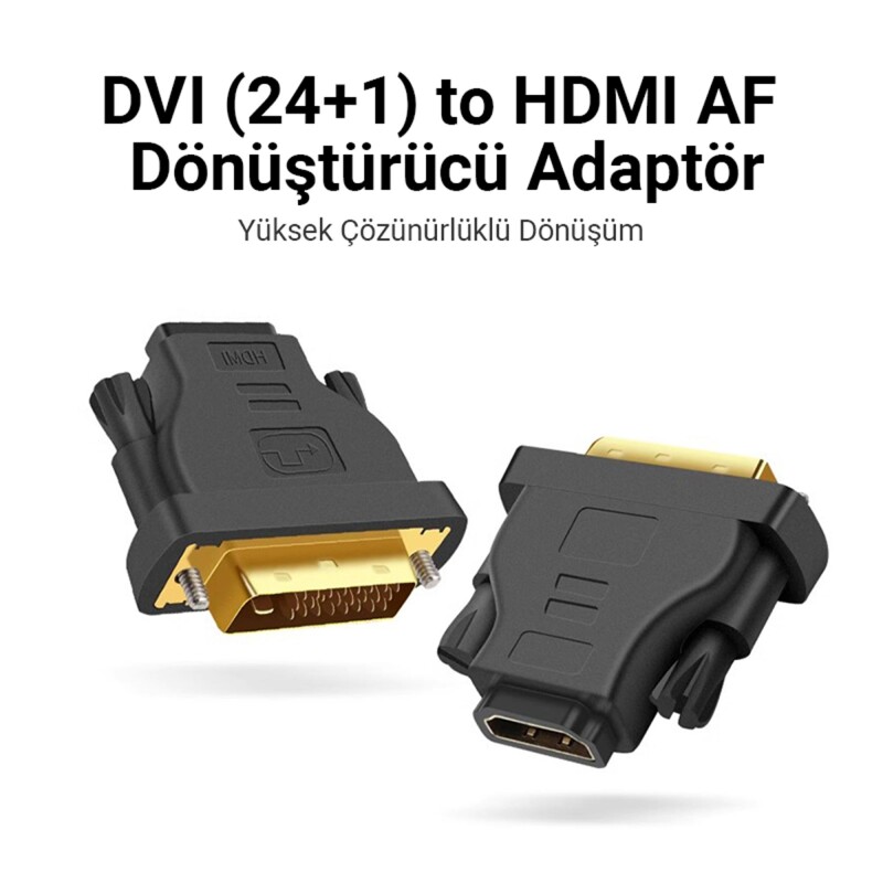 VegGieg DVI 24+1 to HDMI Dönüştürücü Adaptör - 2