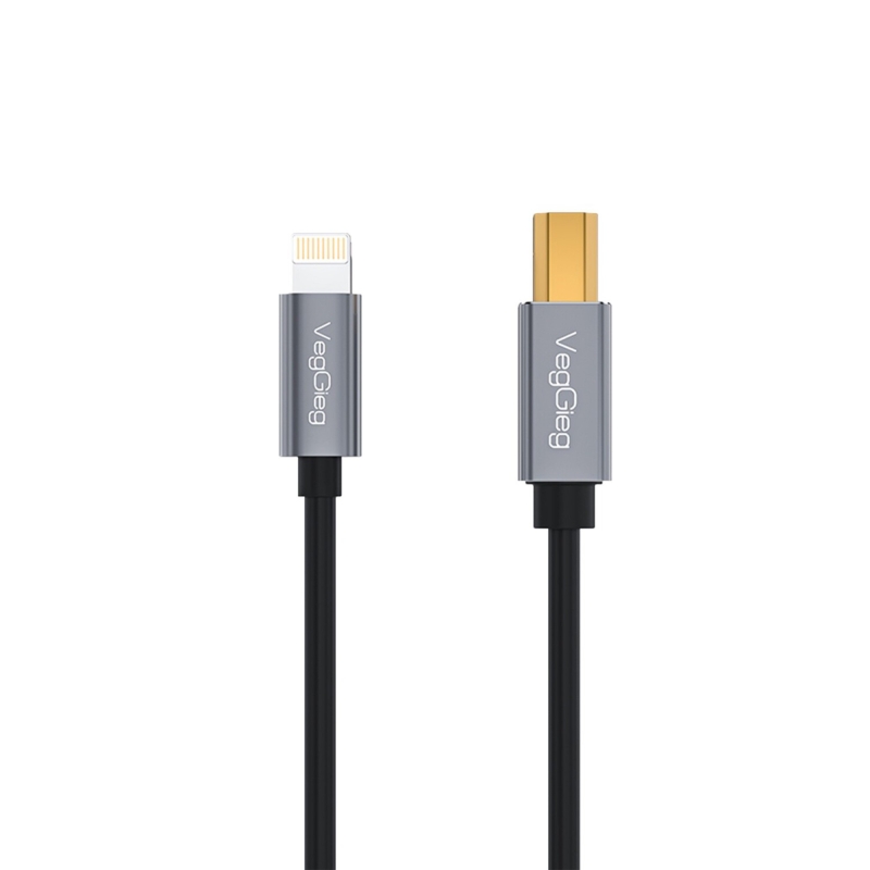 VegGieg Lightning to MIDI USB-B iPhone iPad Uyumlu Müzik Enstrüman Kablosu - 1