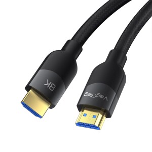 VegGieg Premium 8K 60Hz Örgülü HDMI 2.1 Görüntü ve Ses Aktarım Kablosu 10 Metre - 5