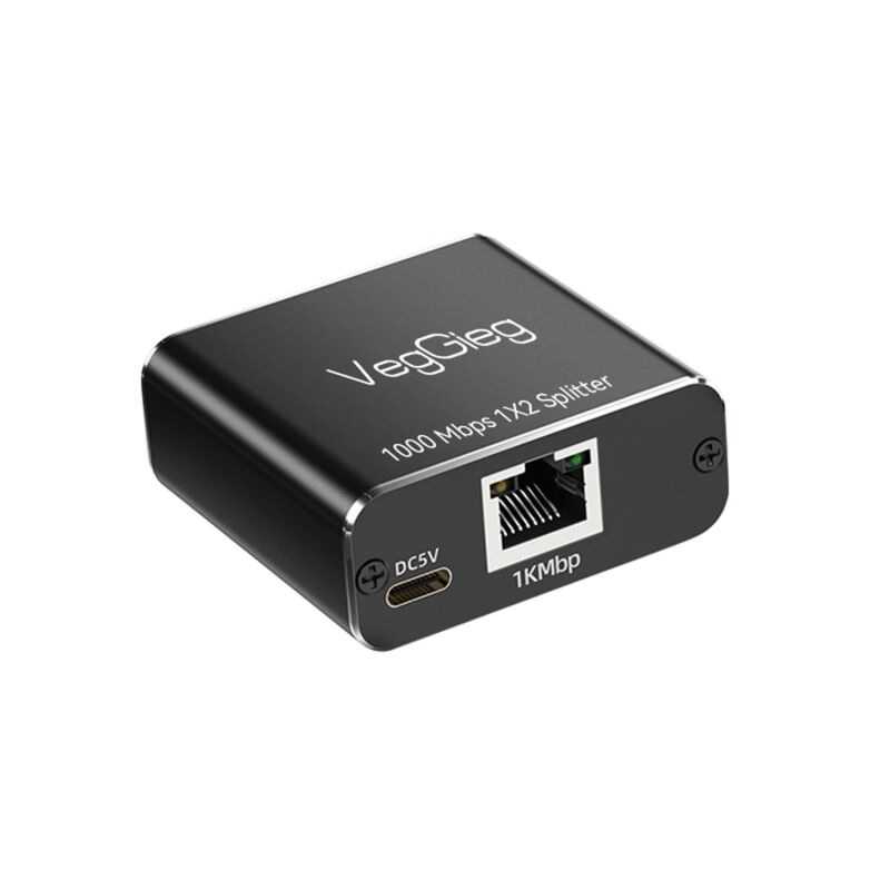 VegGieg RJ45 Gigabit Ethernet Çoklayıcı Splitter Adaptör - 2