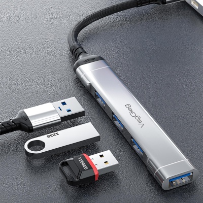 VegGieg Type-C to USB 3.0 4 Port 3*USB 2.0 ve 1*USB 3.0 Çoklayıcı Hub - 2