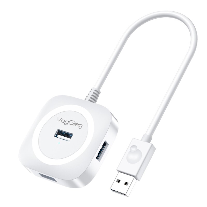 VegGieg 4 Portlu USB 2.0 Çoklayıcı Hub Beyaz - 1