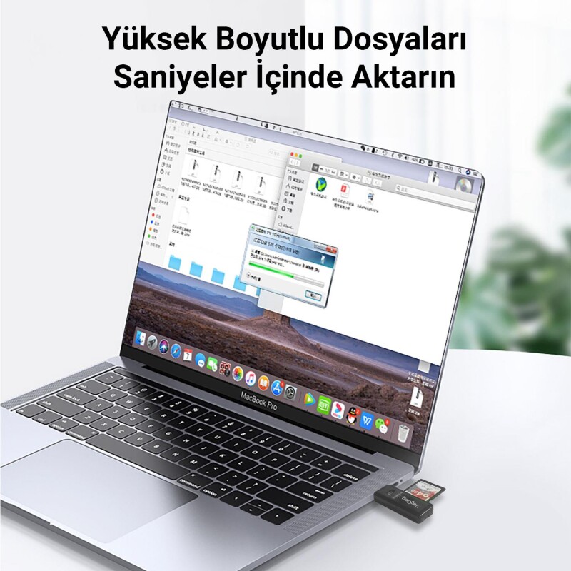 VegGieg USB 2.0 SD ve Micro SD Hafıza Kart Okuyucu Beyaz - 5