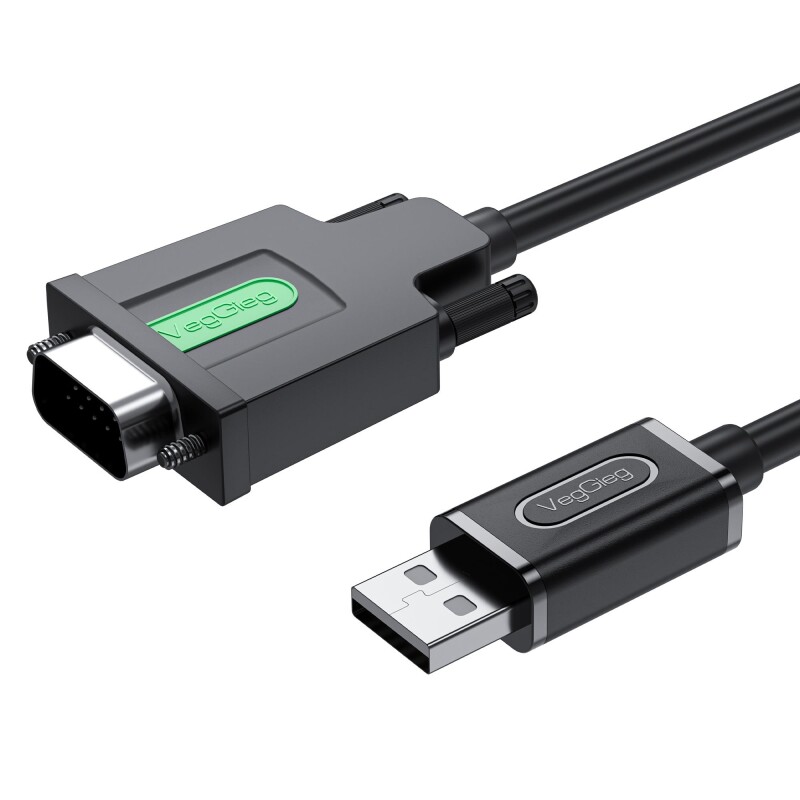 VegGieg USB 2.0 to RS232 DB9 PL2303 Chip Dönüştürücü Adaptör Kablo 1.5 Metre - 1