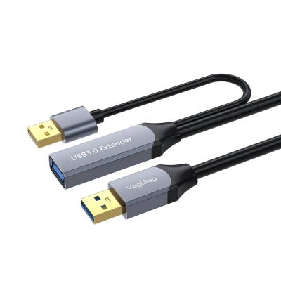 VegGieg USB 3.0 Uzatma Kablosu Sinyal Güçlendirici Extender Destekli USB-A Uzatıcı Kablo 30 Metre - 1