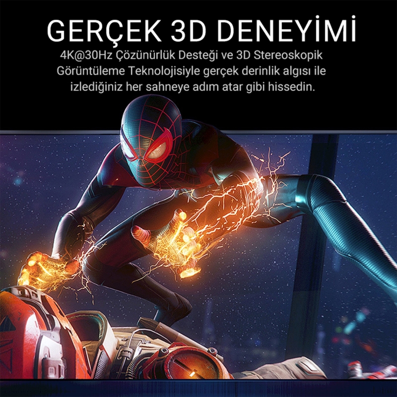 VegGieg V-H109 18Gbps HDR 4K 60Hz 3D HDMI 2.0 Kablo 5 Metre - 3
