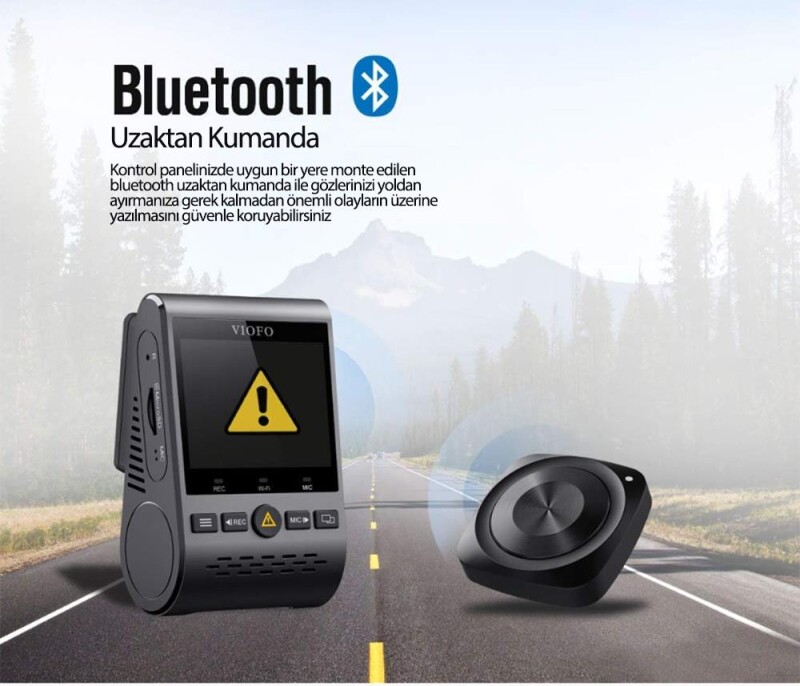 Viofo A119 / A129 / A229 / A139 / WM1 / T130 Serileri için Bluetooth Uzaktan Kumanda - 5