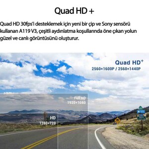 Viofo A119 V3 2K 2560*1600P GPS'li Araç Kamerası - 8