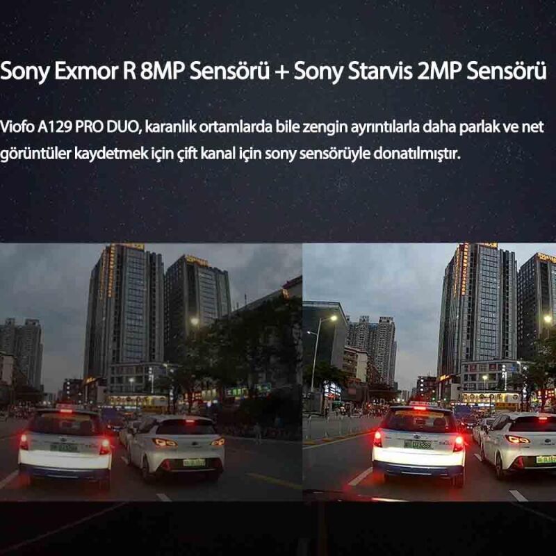 Viofo A129 PRO 4K Ultra HD 5GHz Wifi Gps'li Araç Kamerası - 7