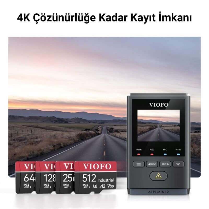 Viofo High Endurance 128GB Class 10 A2 V30 100MB/s Okuma 80MB/s Yazma Micro SD Hafıza Kartı - 6